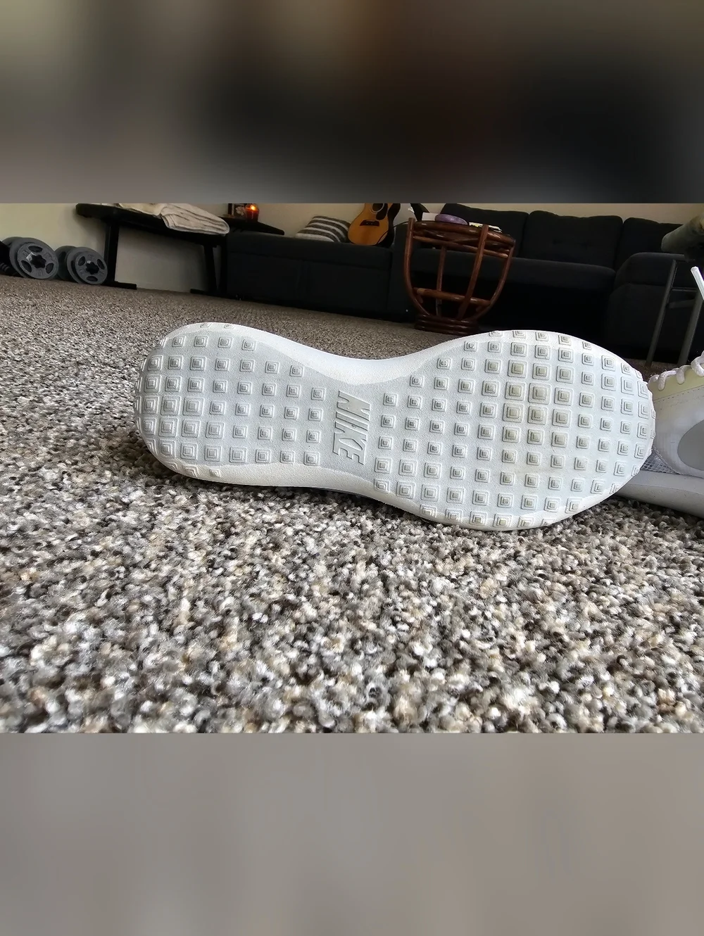 Nike White Mesh Running Shoe - Lightweight Sneaker